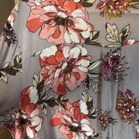 H ❤️ X Gray and Pink Graphic Dress or Tunic giving free people vibes/ Size XXL - Picture 8 of 9